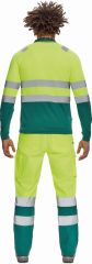 LEON HI-VIS polokošile s dlouhým rukávem žlutá/zelená
