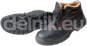 MAINZ SC-03-002 S1 kotníková bezpečnostní obuv zateplená - černá/červená