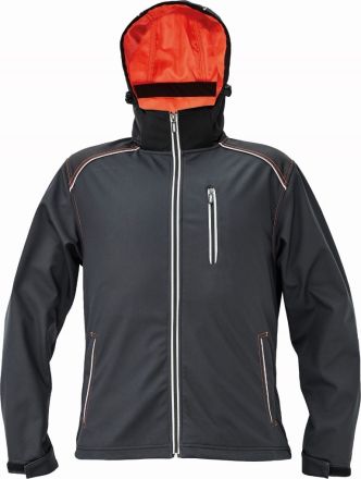 KNOXFIELD softshellová bunda antracit/oranžová