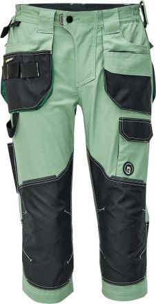 DAYBORO 3/4 kalhoty mechově zelená/černá