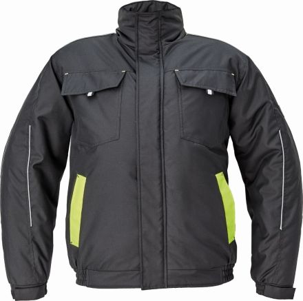 MAX VIVO pilot bunda černá/žlutá