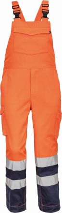 LORCA HI-VIS kalhoty s laclem oranžová/tmavě modrá