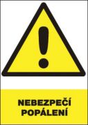 Bezpečnostní tabulka - Nebezpečí popálení