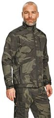 CRAMBE softshellová bunda camouflage