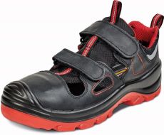 BIRUSA S1P sandál bezpečnostní - černá/červená