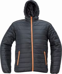 MAX VIVO light bunda černá/oranžová