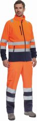 SEVILLA HI-VIS fleecová bunda oranžová/tmavě modrá
