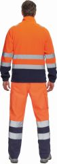 SEVILLA HI-VIS fleecová bunda oranžová/tmavě modrá